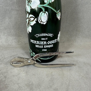 Perrier-Jouët Bottle steel champagne clamp Made in France, Wine Collectors, French Wine