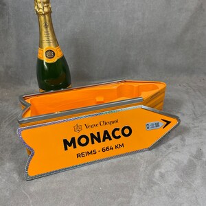 RARE Arrow Box MONACO Veuve Clicquot Ponsardin in Orange Steel