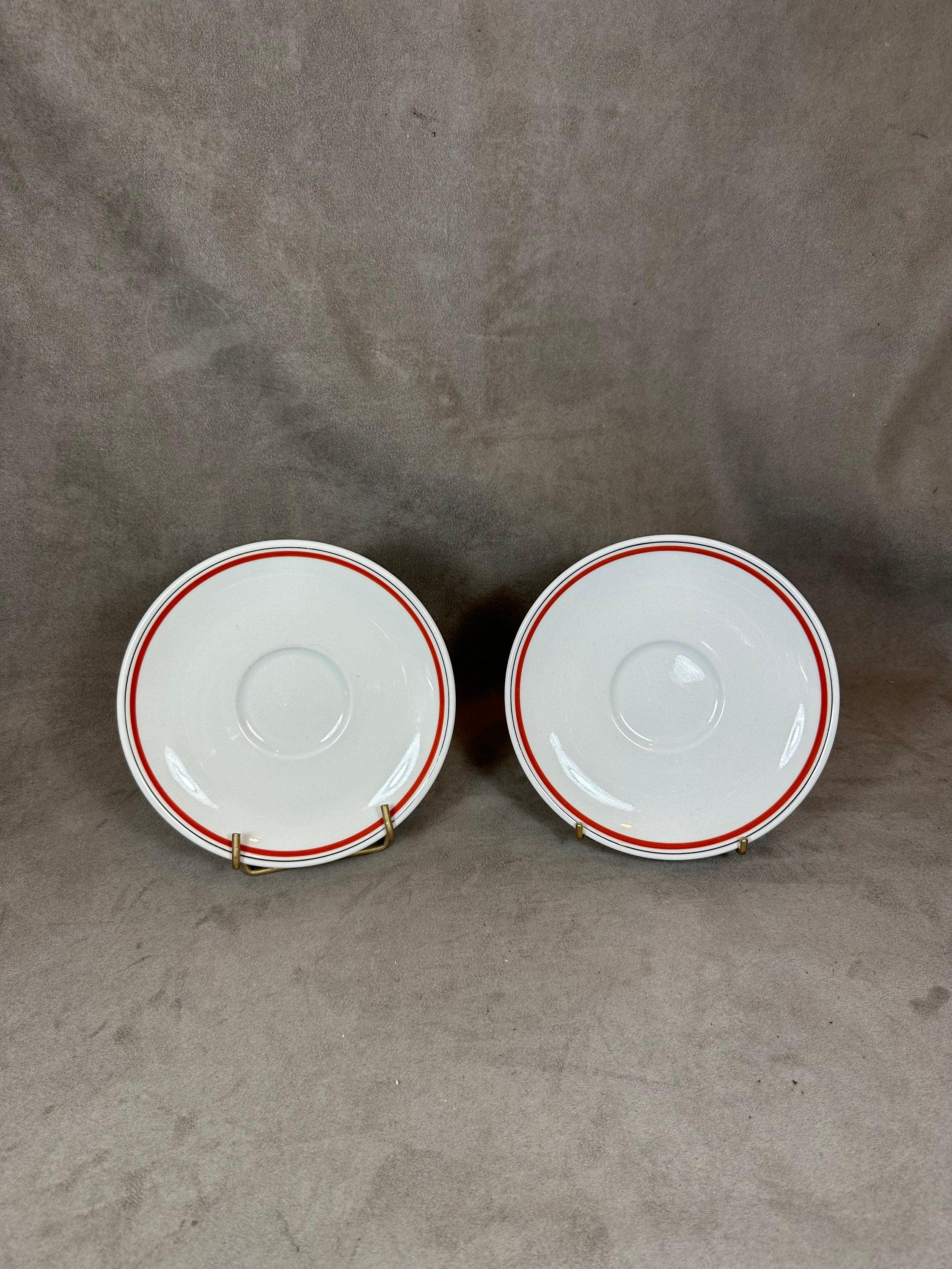 Set of 2 vintage Auteuil porcelain plates Made in France