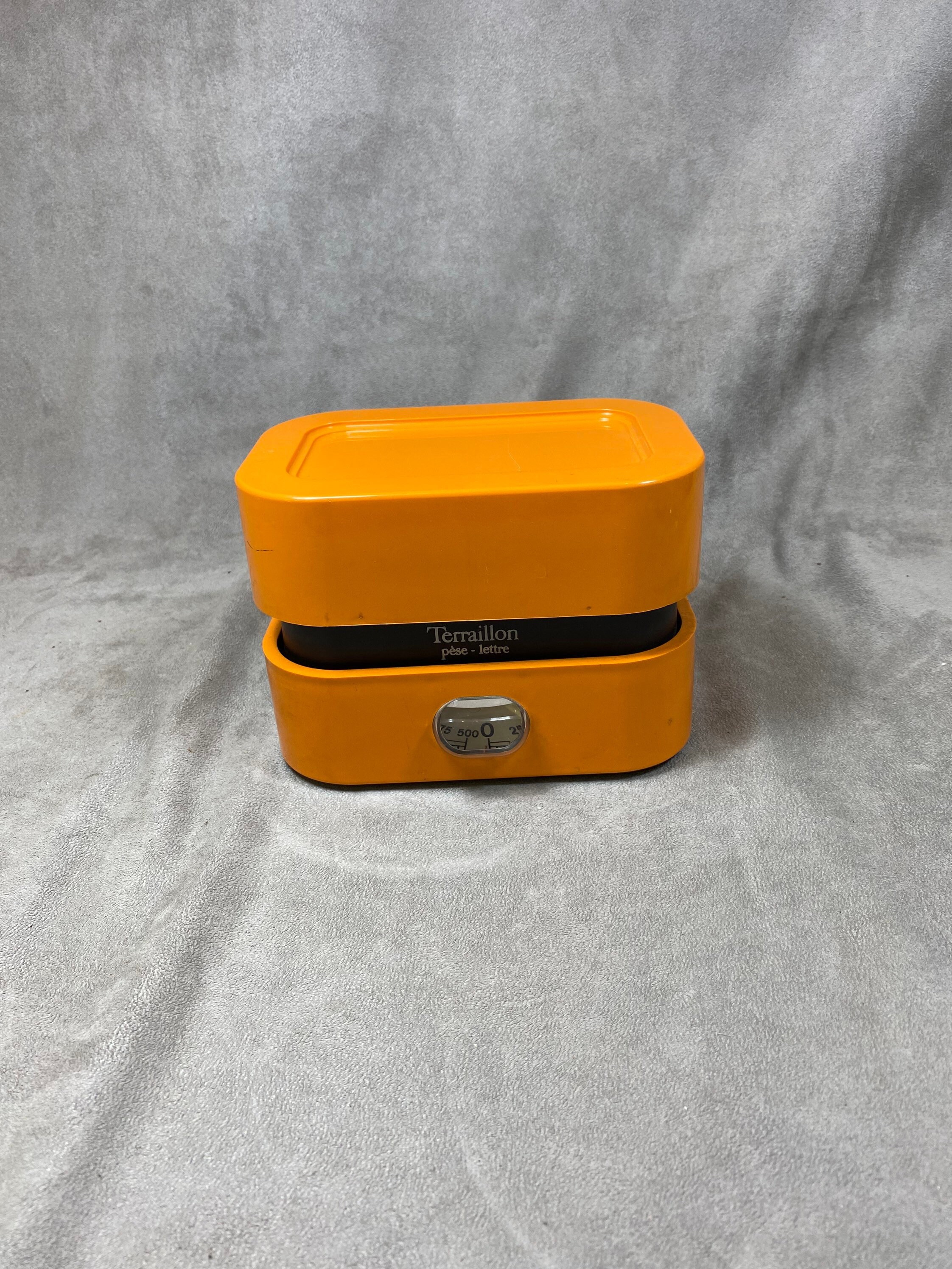 Balance Terraillon Orange Vintage Pèse Lettre 500G Maxi Design Marco Zanuso 1970