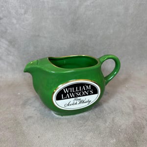William Lawson Vintage Made in England Wade Green Ceramic Jug