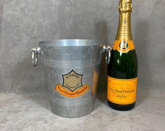 ANCIEN SEAU Champagne Veuve Clicquot Ponsardin VCP encre publicitaire