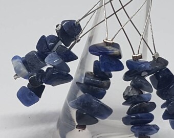 Blue sodalite stitch markers