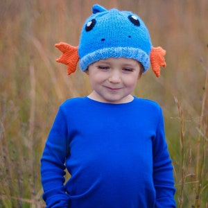 PDF pattern - Mudkip hat knitting pattern