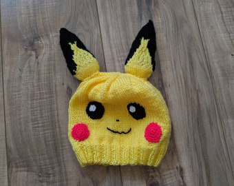 PDF pattern - Pichu hat knitting pattern