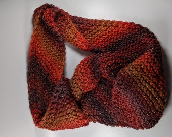 Barley twist scarf