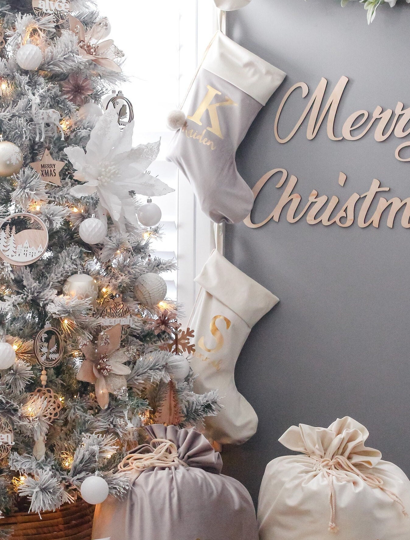 Personalised Velvet Christmas Stockings