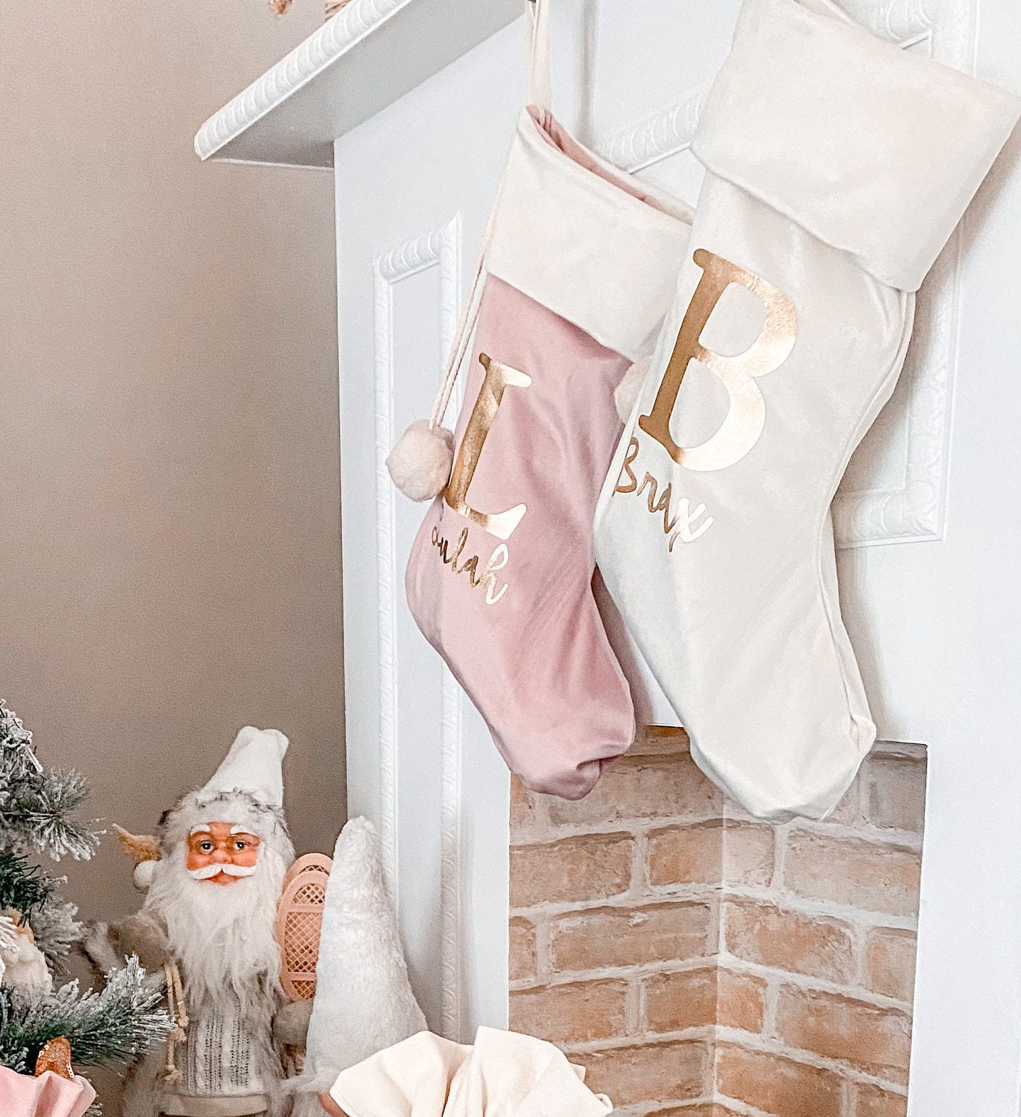 Personalised Velvet Christmas Stockings