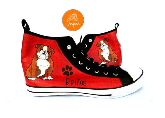 Bulldog Painted Sneakers Personalized Dog Canvas Shoes - Etsy UK Bulldog Painted Sneakers Personalized Dog Canvas Shoes - Etsy UK