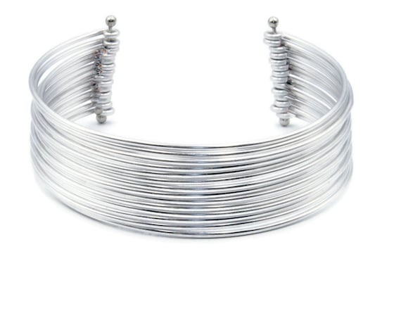 ZEDAYA African Tribal Choker Handmade Aluminum Coil Collar Necklace