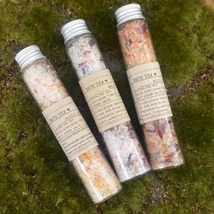 Sales de baño mezcladas a mano