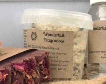 Clay Facial Cleanser - Vegan, Toxin-Free (60g)