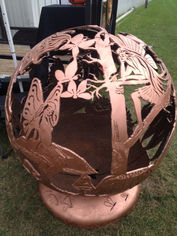 Fireball Fire Pits Individually Handcrafted Steel Sphere Fire Etsy