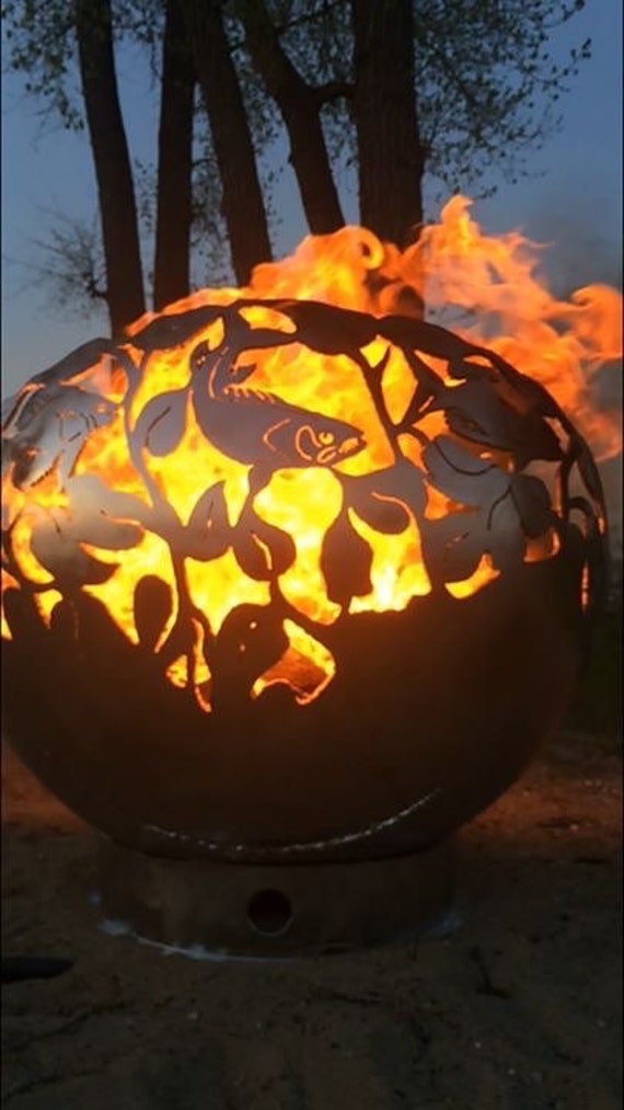 Fish Fireball Fire Pit Individually Designed Created And Etsy
