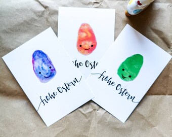Happy Easter - Happy Easter Funny Easter Eggs Scetch Watercolor Easter Bunny Nest Postcard Greeting Card Card Congratulations Card Easter Card Spring