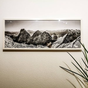 白黒写真 - Watzmannkar Watzmannkinder - 壁画写真ポスター風景ベルヒテスガーデン写真写真プリント山パノラマ写真