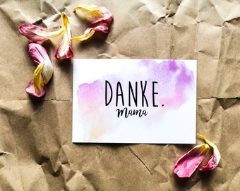 Thank you Mom - Mother's Day Card Greeting Card Gift Idea Gift Mom is the best