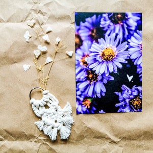 Herz. Blumen - Karte Valentinstag Liebe Grußkarte Postkarte Hochzeit Glückwunsch Muttertag Geburtstag Geschenk Freundin Wandbild Kunstdruck