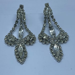 Vintage Drop Earrings Diamante