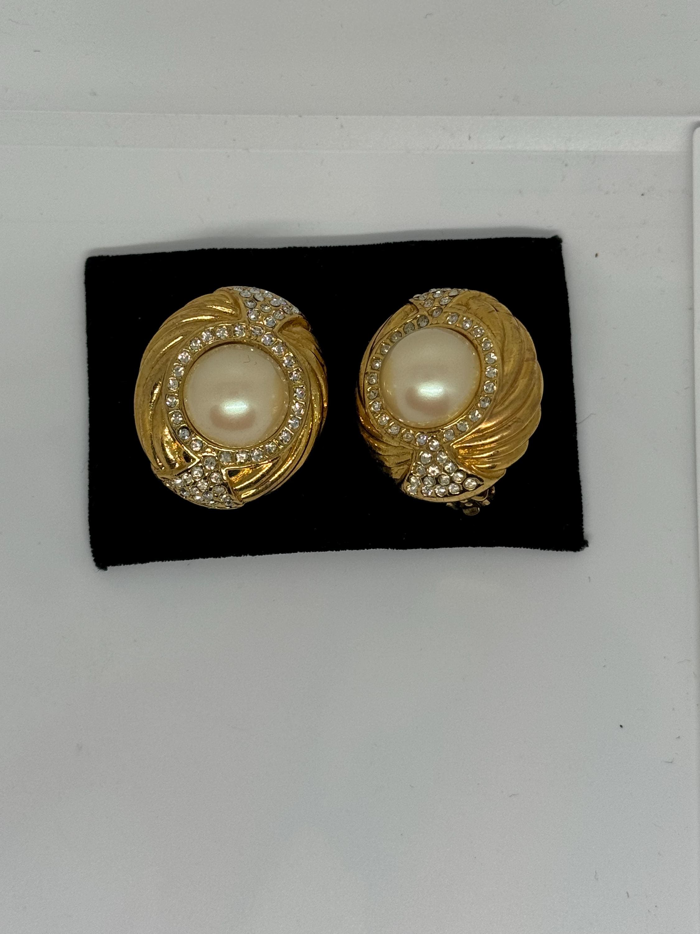 Boucles D'oreilles Vintage Années 80 - Clips En Argent Et Acrylique, Style Pendantes