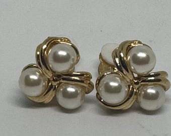 Lot De 2 Paires De Boucles D'oreilles Clip Vintage Années 90 - Occasion - Fermoir Clip