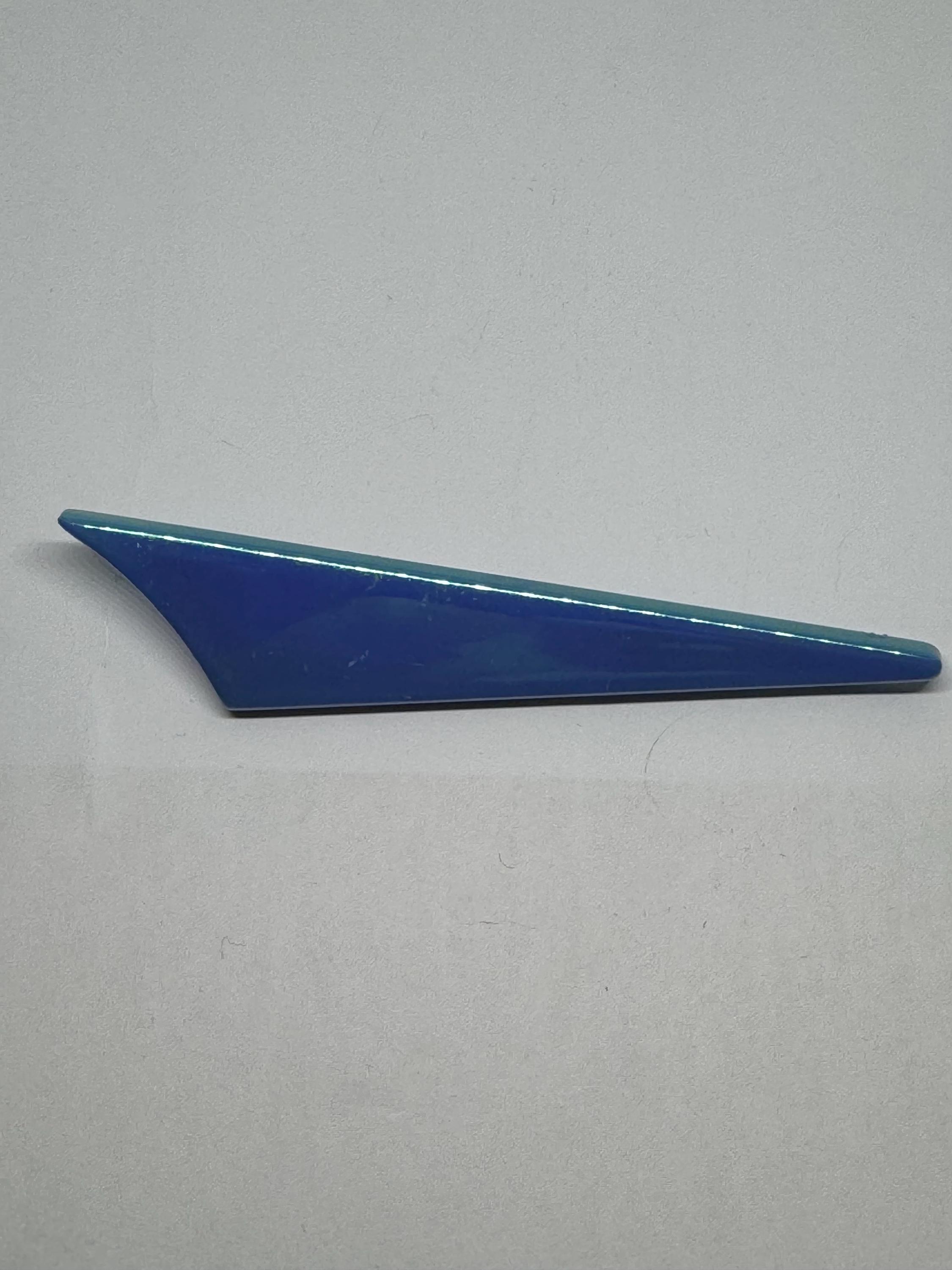 Broche Vintage En Plastique Forme De Lune - Style Années 70 - Occasion