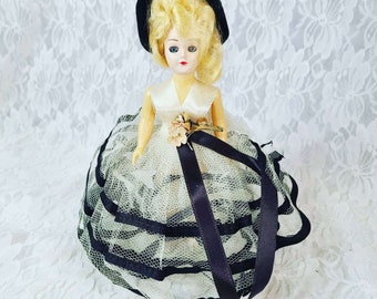 Antique 8" Dress Me Doll 1950s Collectible Tulle Dress Doll MINT (Not Haunted)