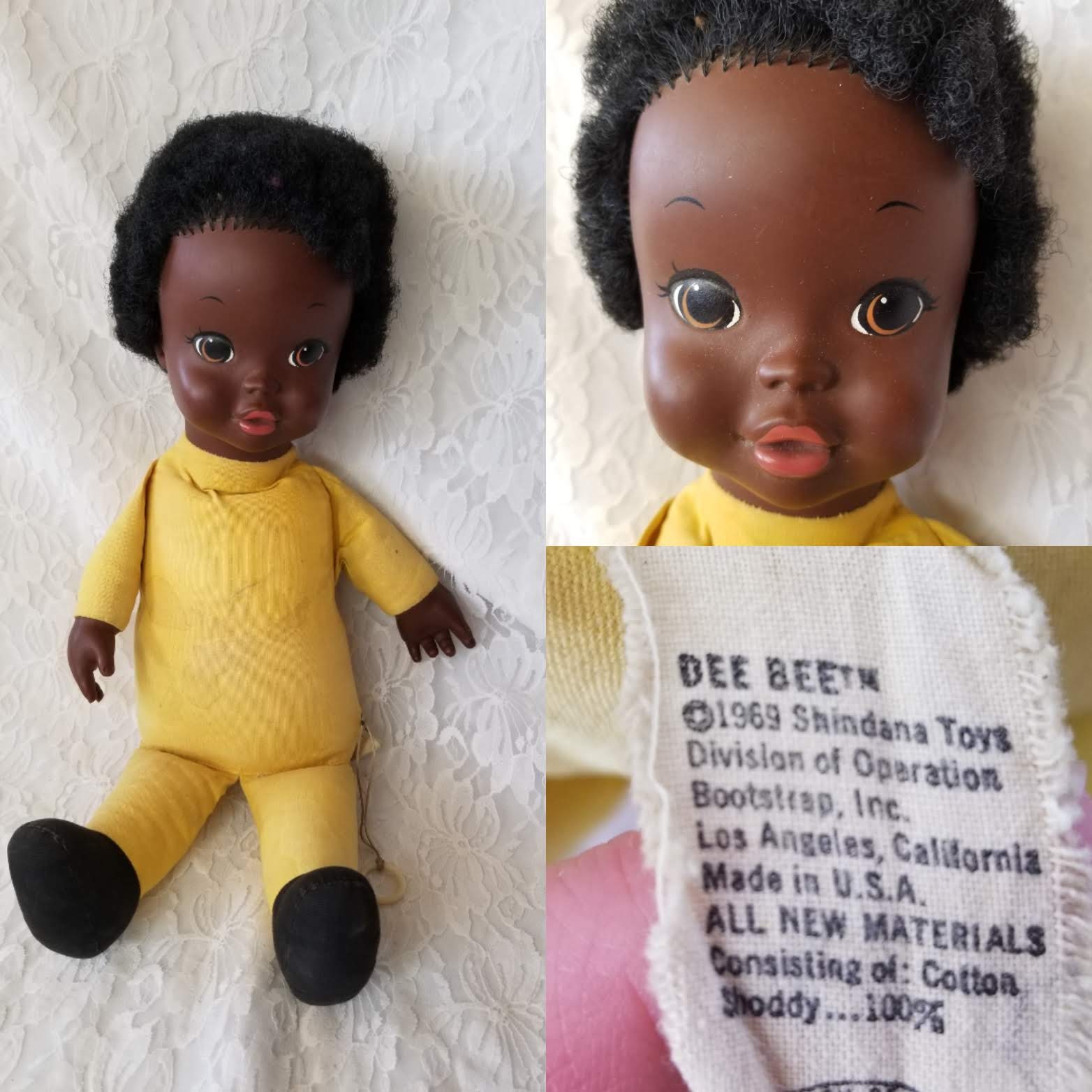 black talking doll