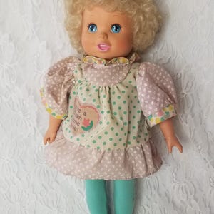 Vintage 1987 Baby wächst Puppe - Playmates Aufziehspielzeug