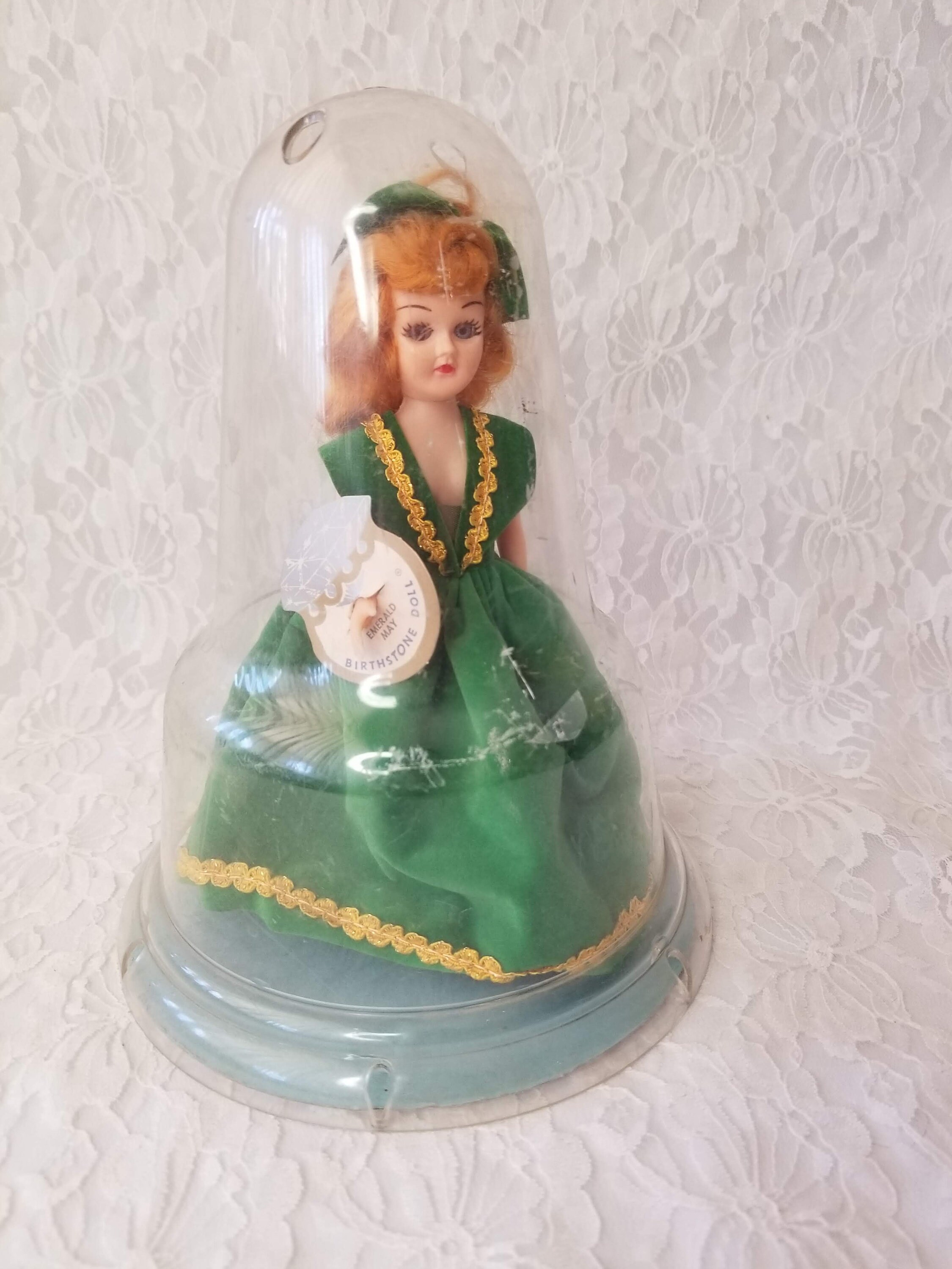 1950s Duchess Doll in a Bell Case Emerald May Birthstone Doll 8