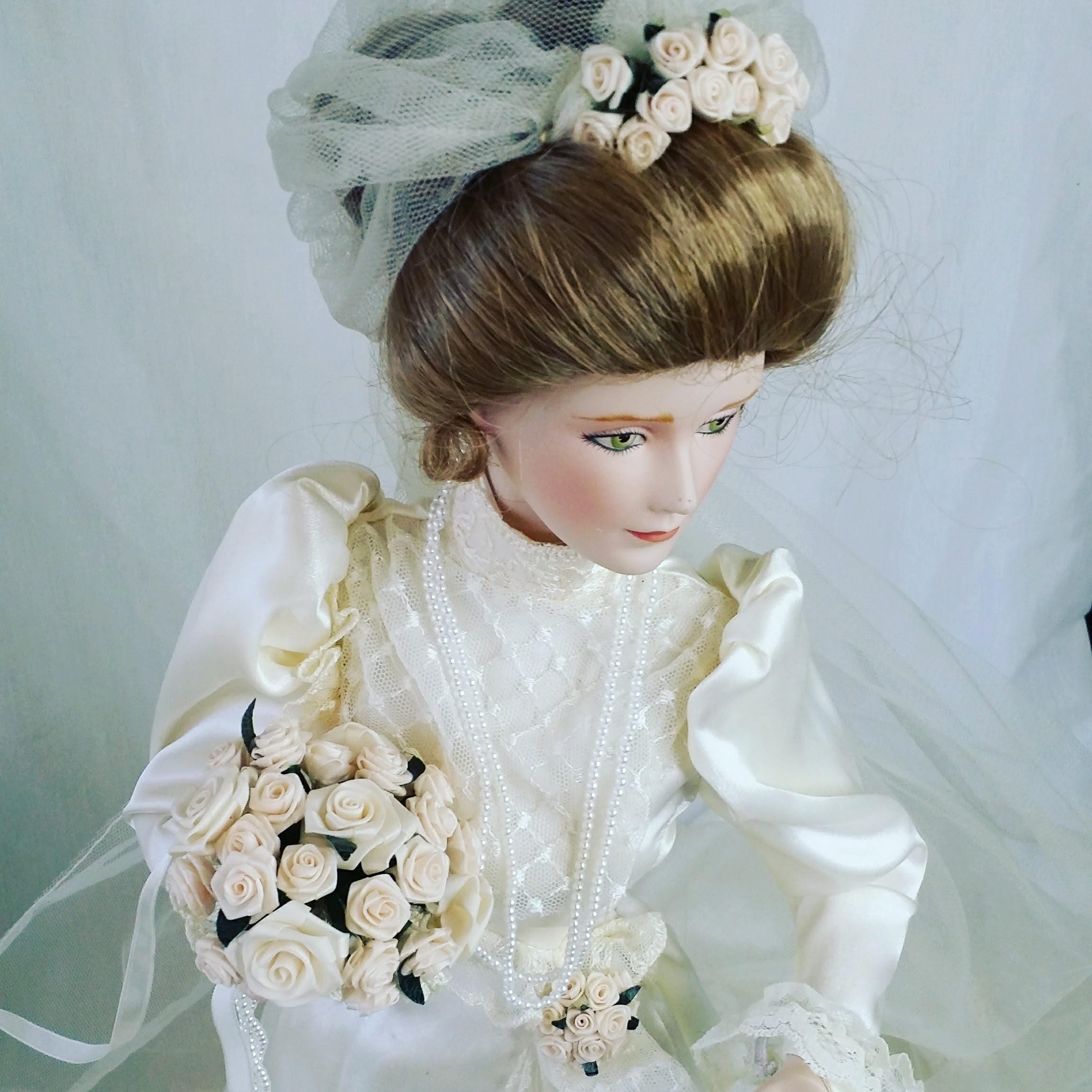 gibson girl bride doll