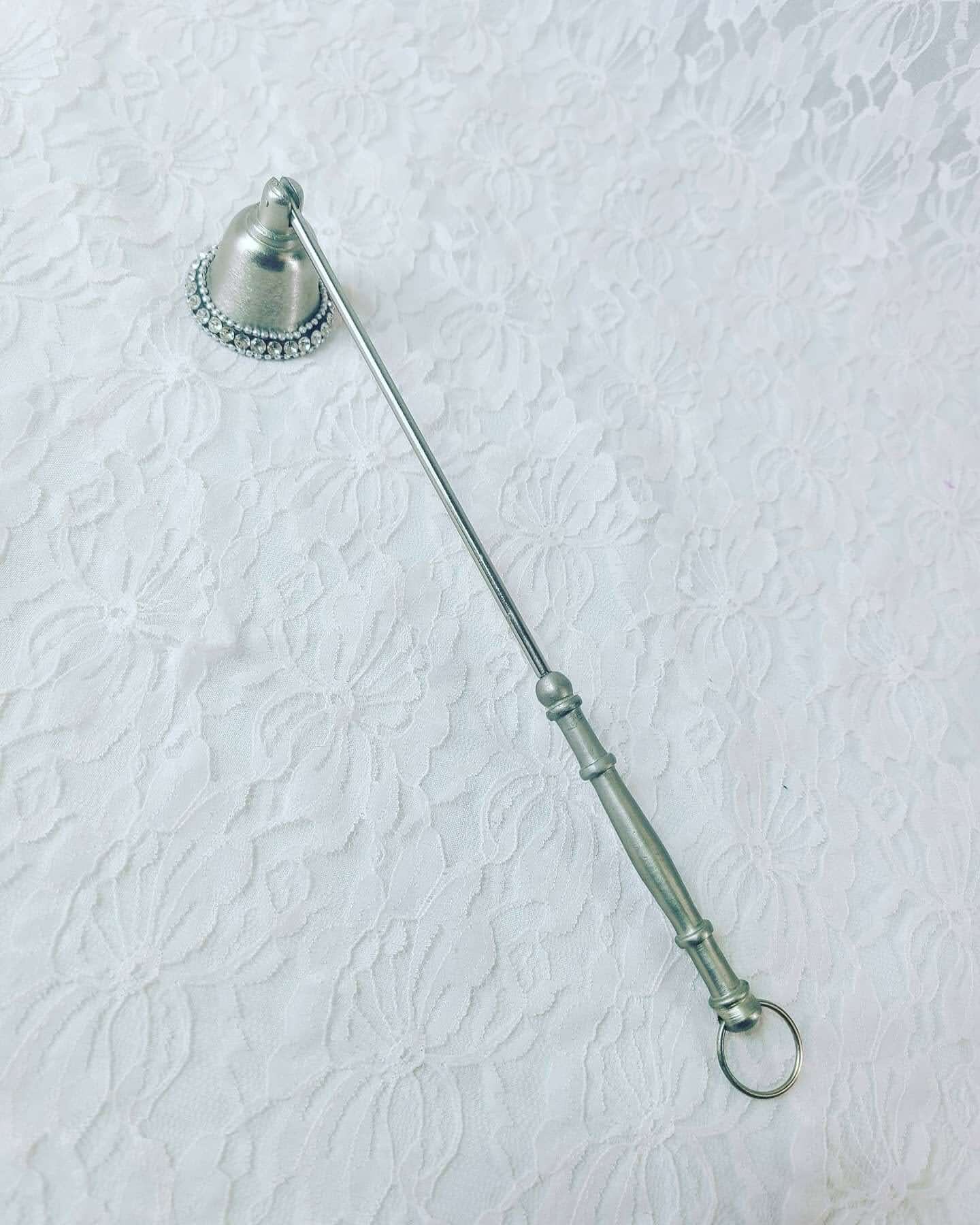 Candle Snuffer Silver Rhinestone Bling Candle Snuffer Modern Witchy Supplies Altar Supplies