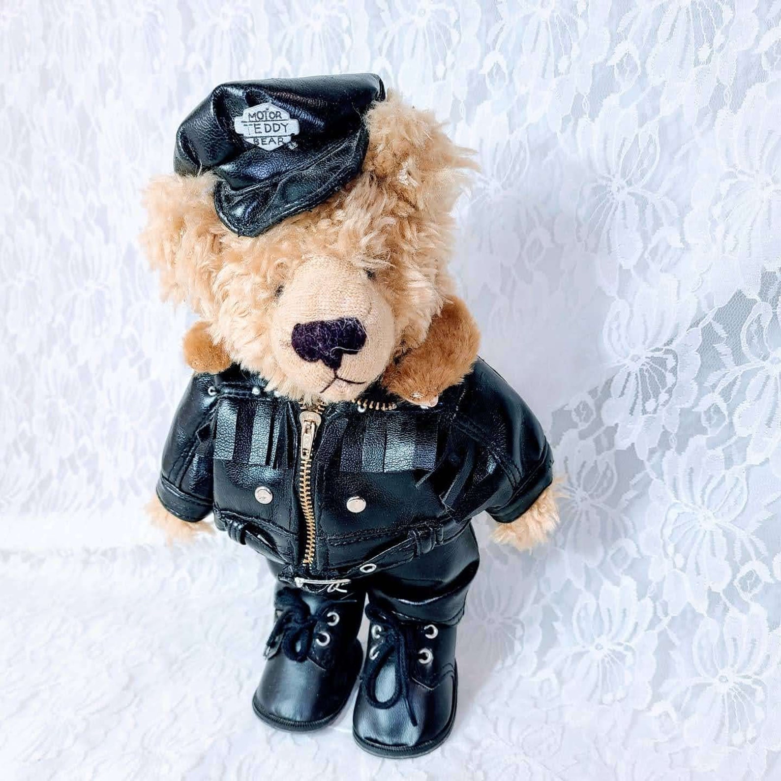Adorable Biker Teddy Bear Collectable Bear 12 Teddy Etsy