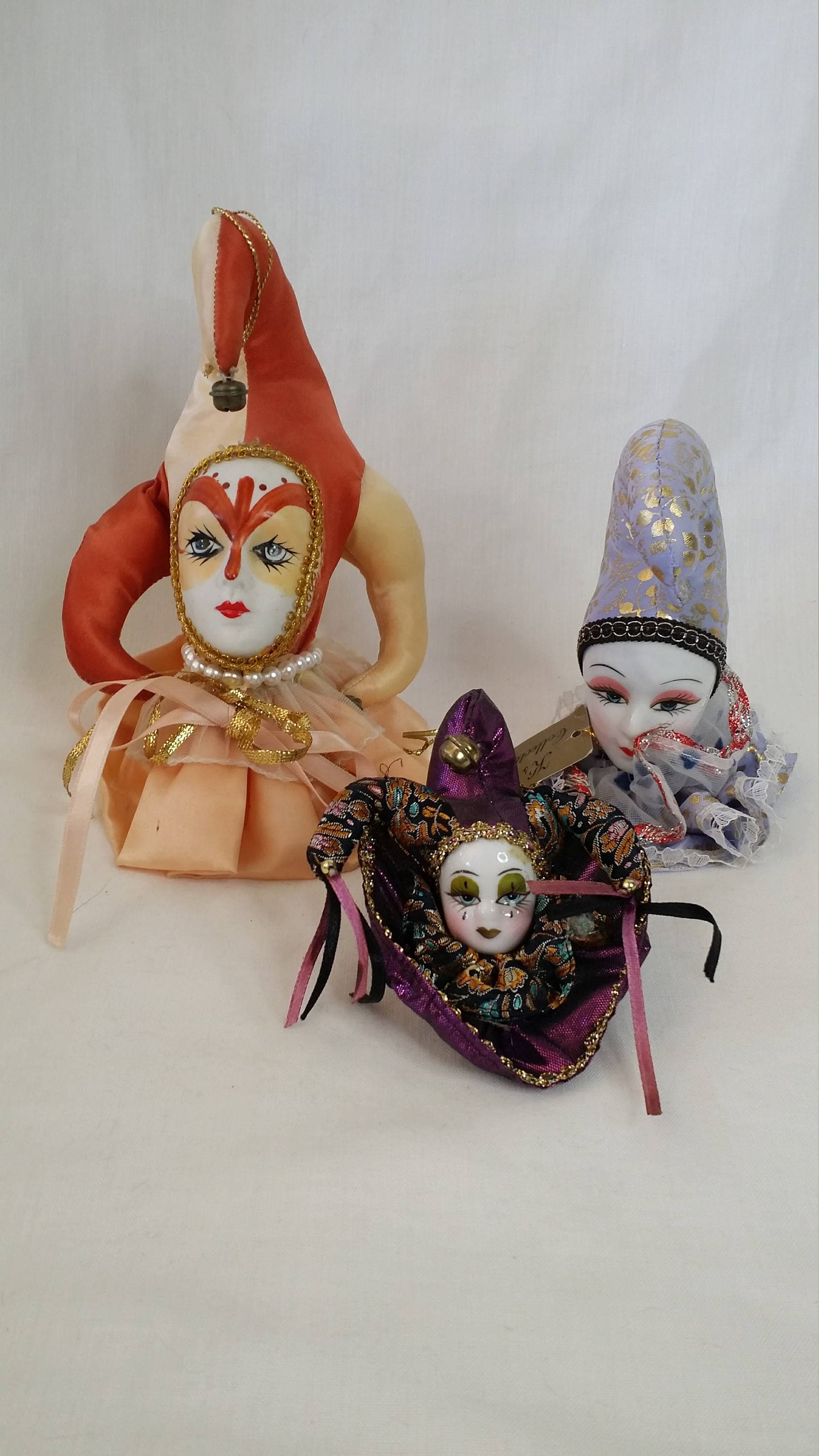 mardi gras porcelain dolls