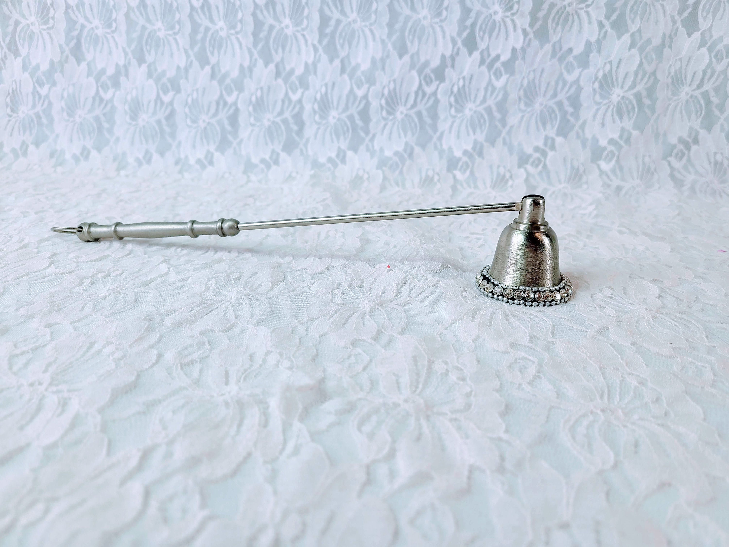 Candle Snuffer Silver Rhinestone Bling Candle Snuffer Modern Witchy Supplies Altar Supplies