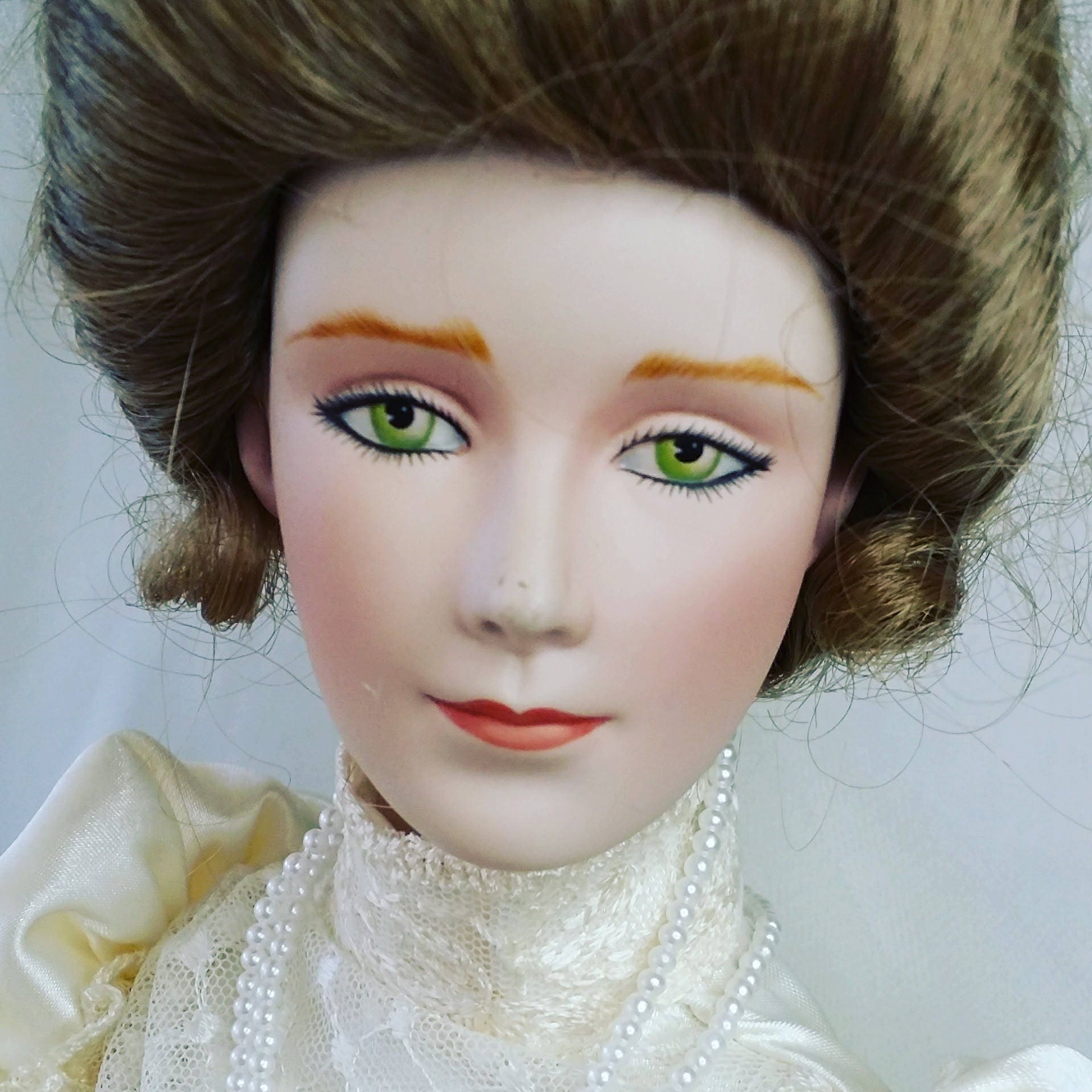 franklin mint gibson girl bride doll