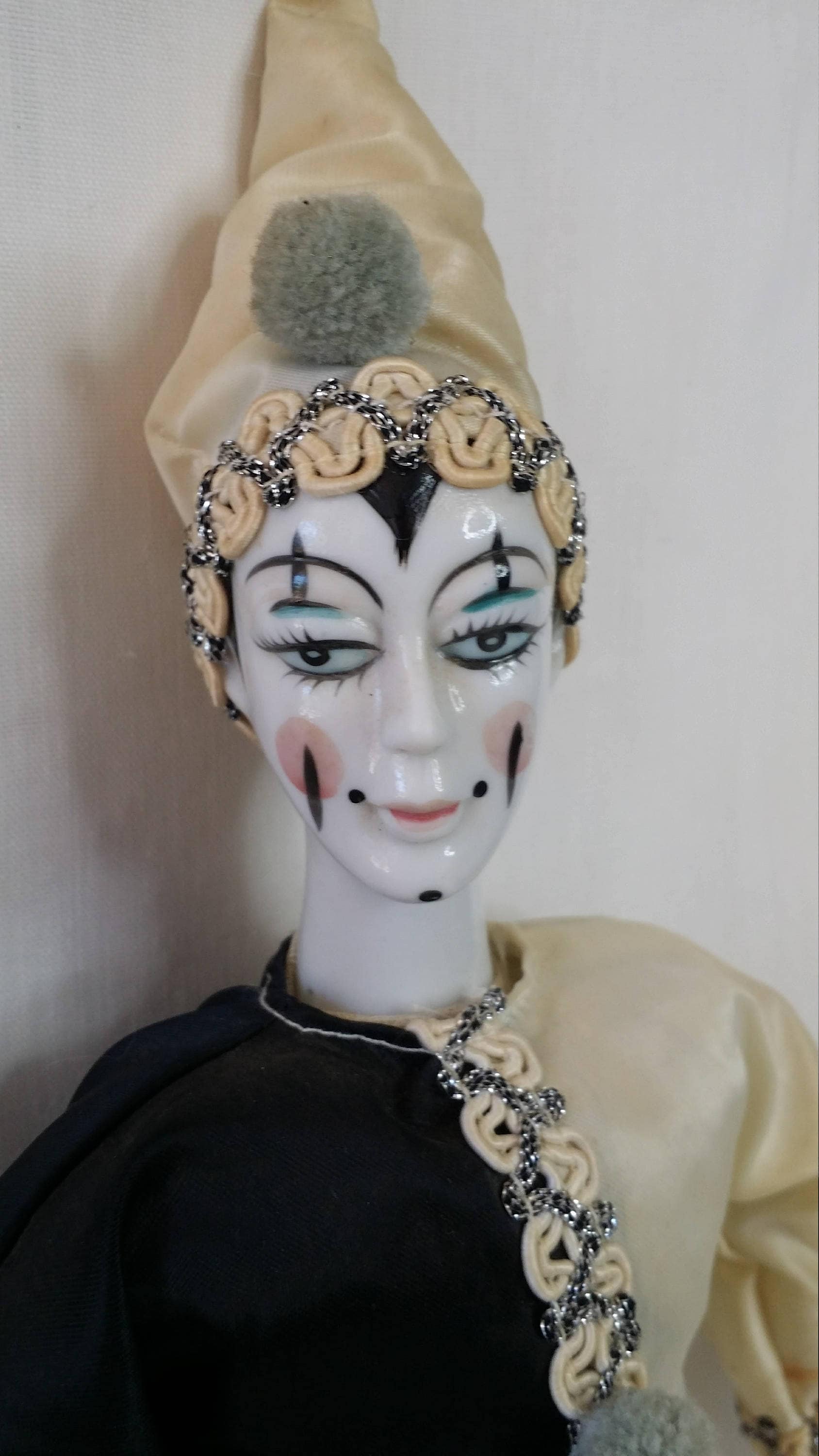 harlequin clown doll