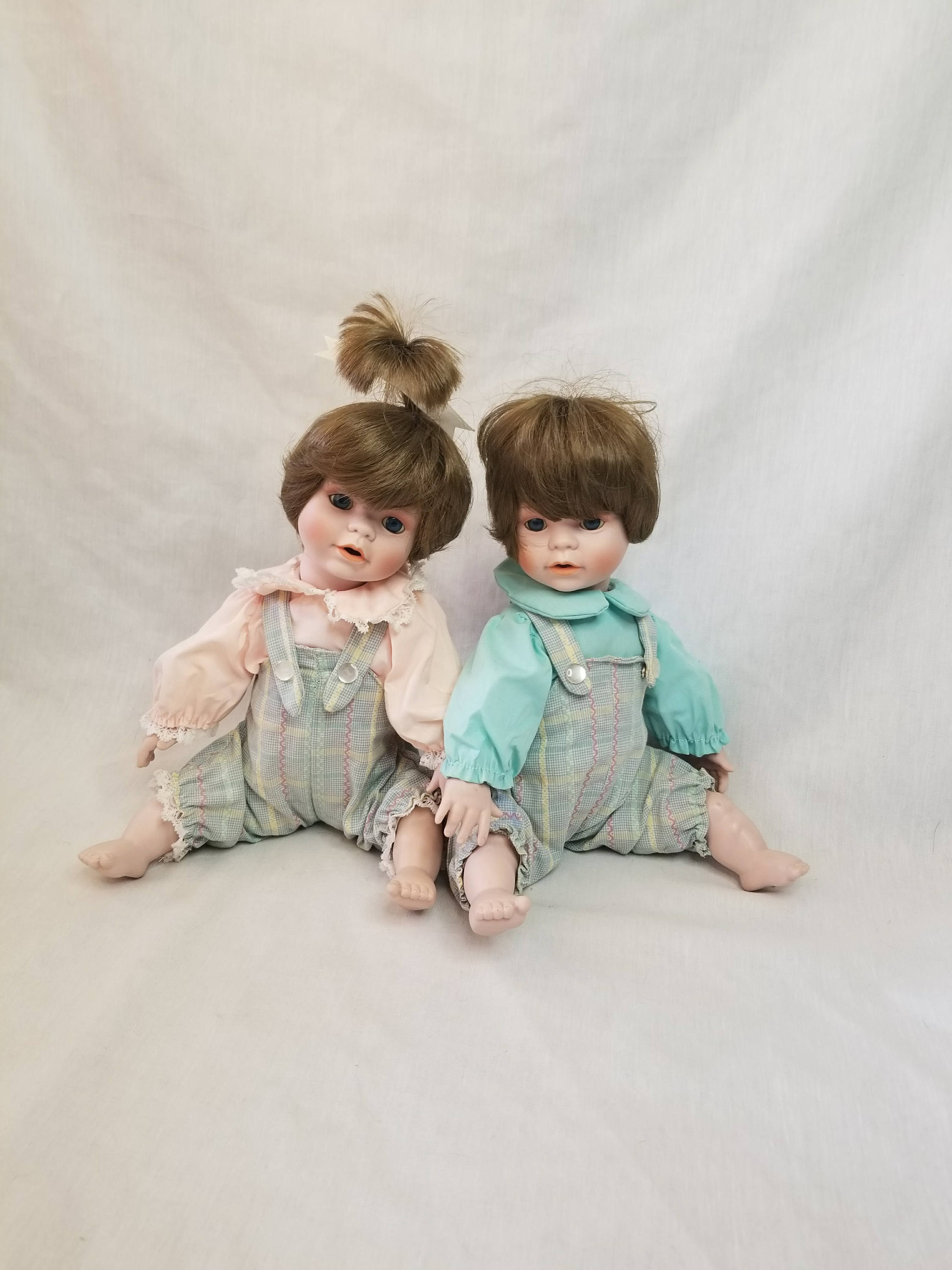 twin porcelain dolls