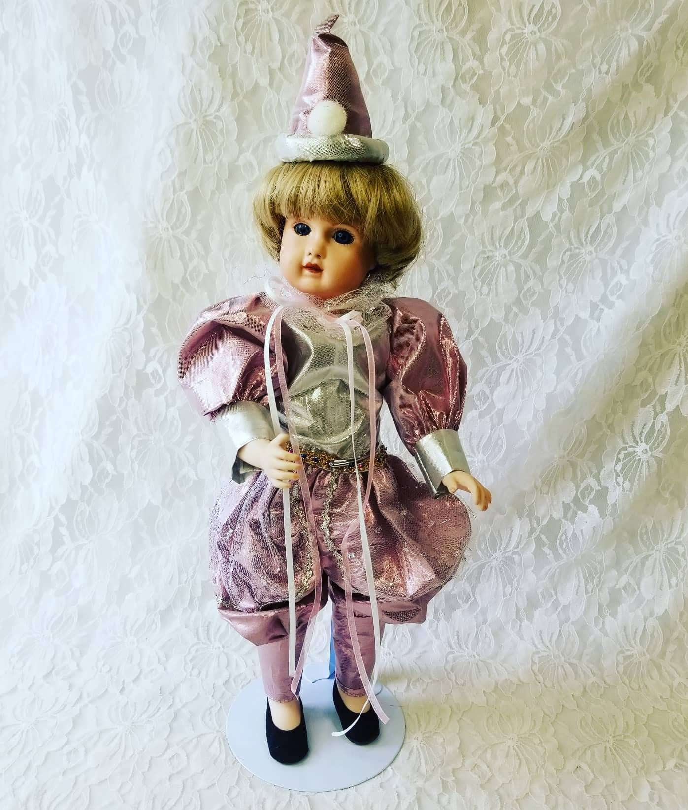 Jean Luc Haunted Doll Sfbj Paris Bebe French Repro 16 Harlequin French Mime Paranormal Paris Artistic La Belle Epoque Muse