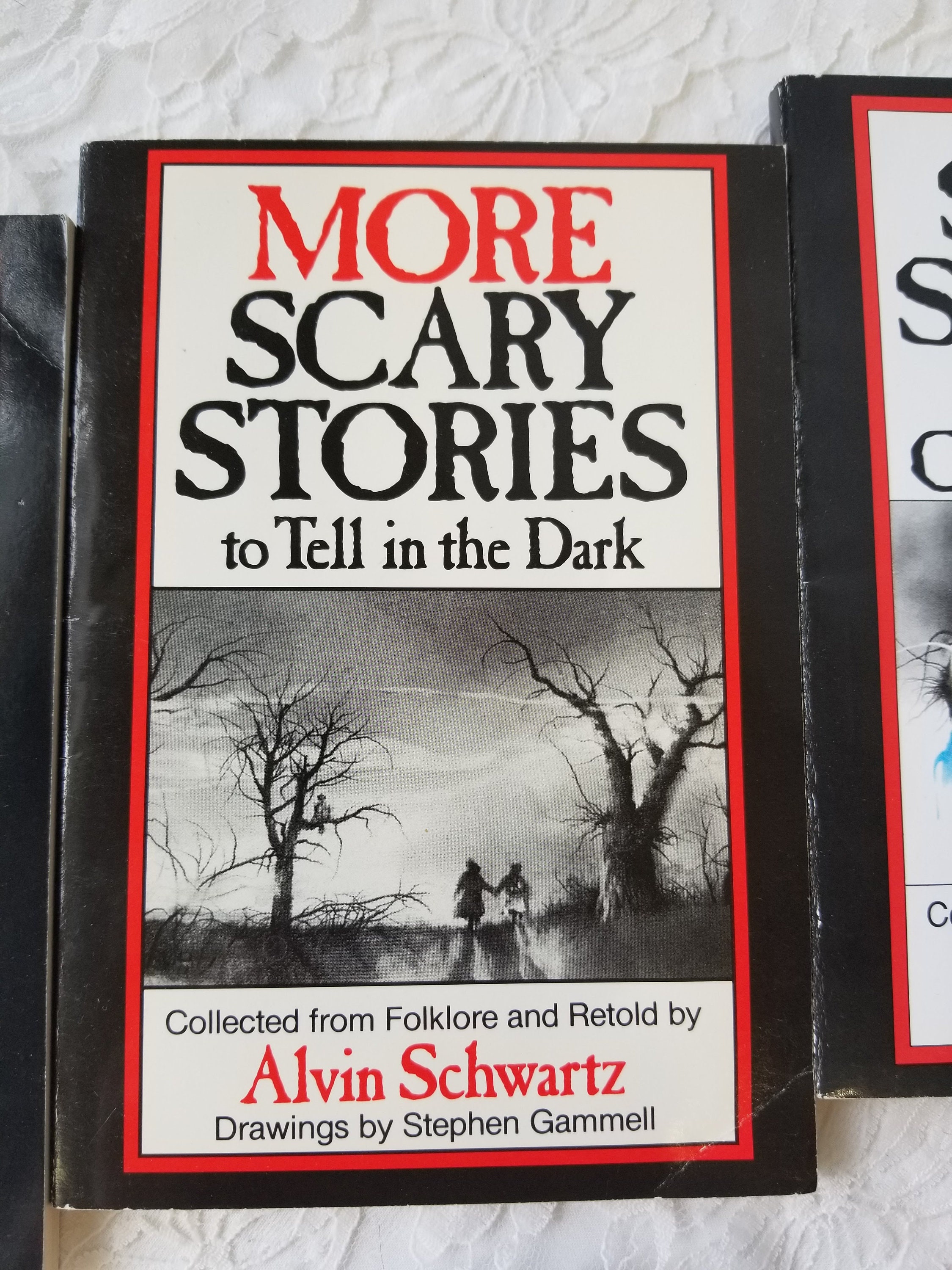 Scary Stories To Tell In The Dark Set Of 3 Books By Alvin Schwartz