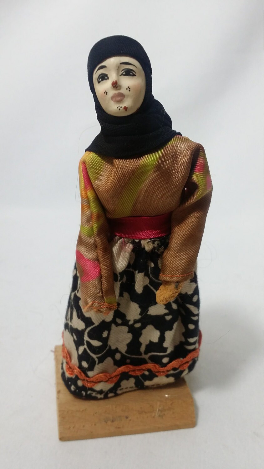 Lebanon Antique 1940s Handmade Woman Lebanese Costumes Folk Dress