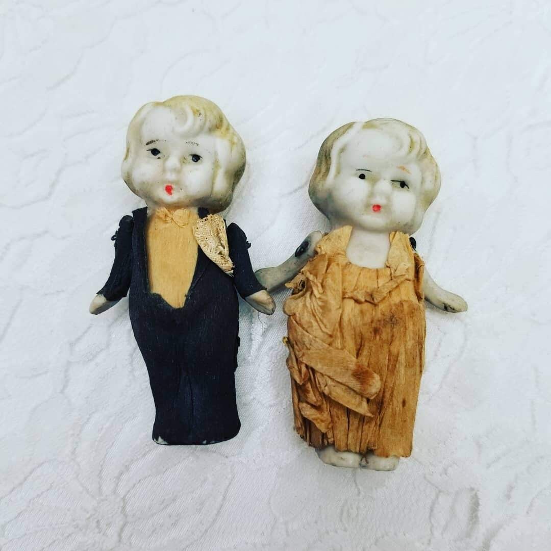 vintage wedding dolls