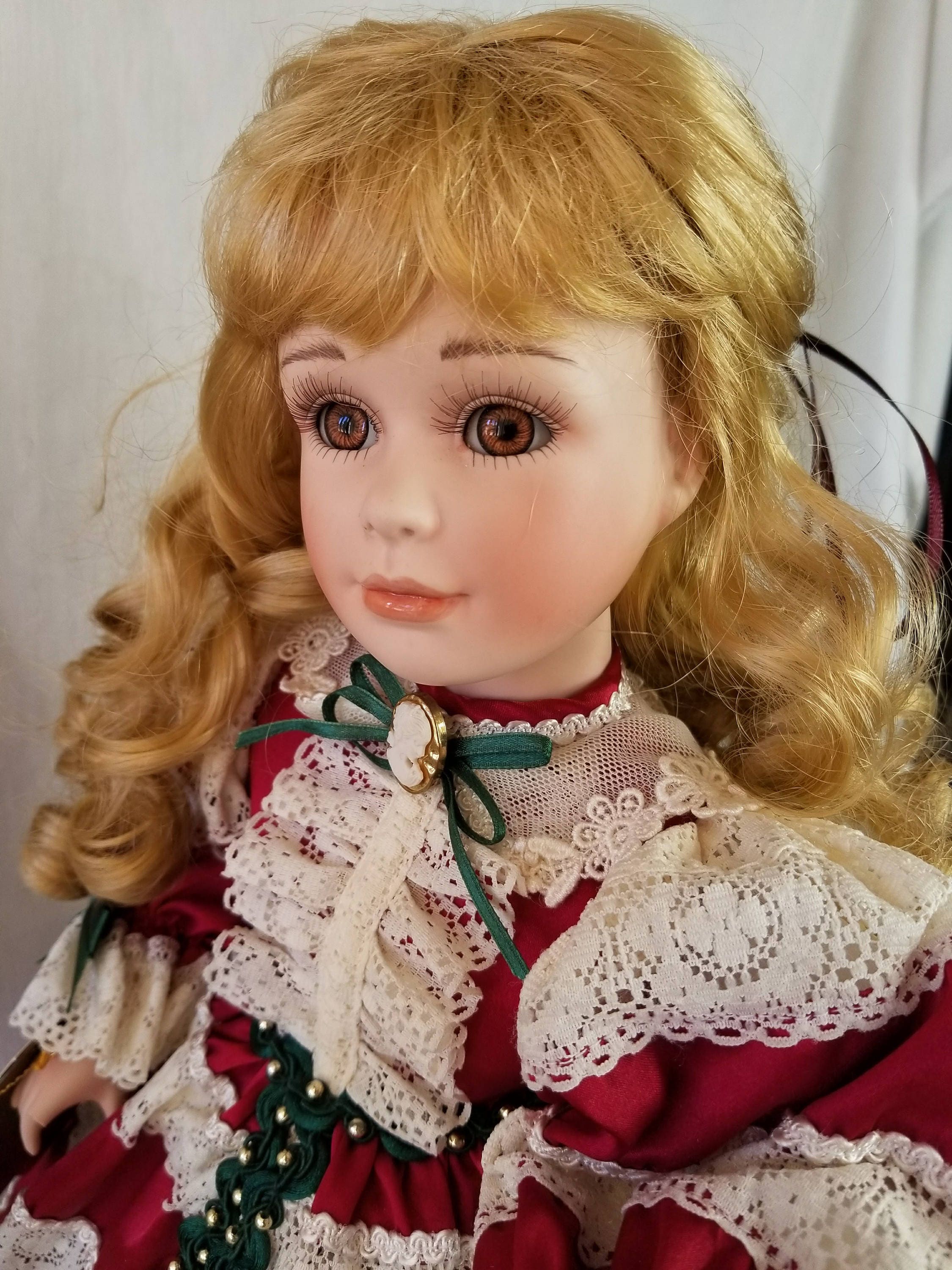 RARE Seymour Mann Victorian French Reproduction 20 Inch Christmas Doll