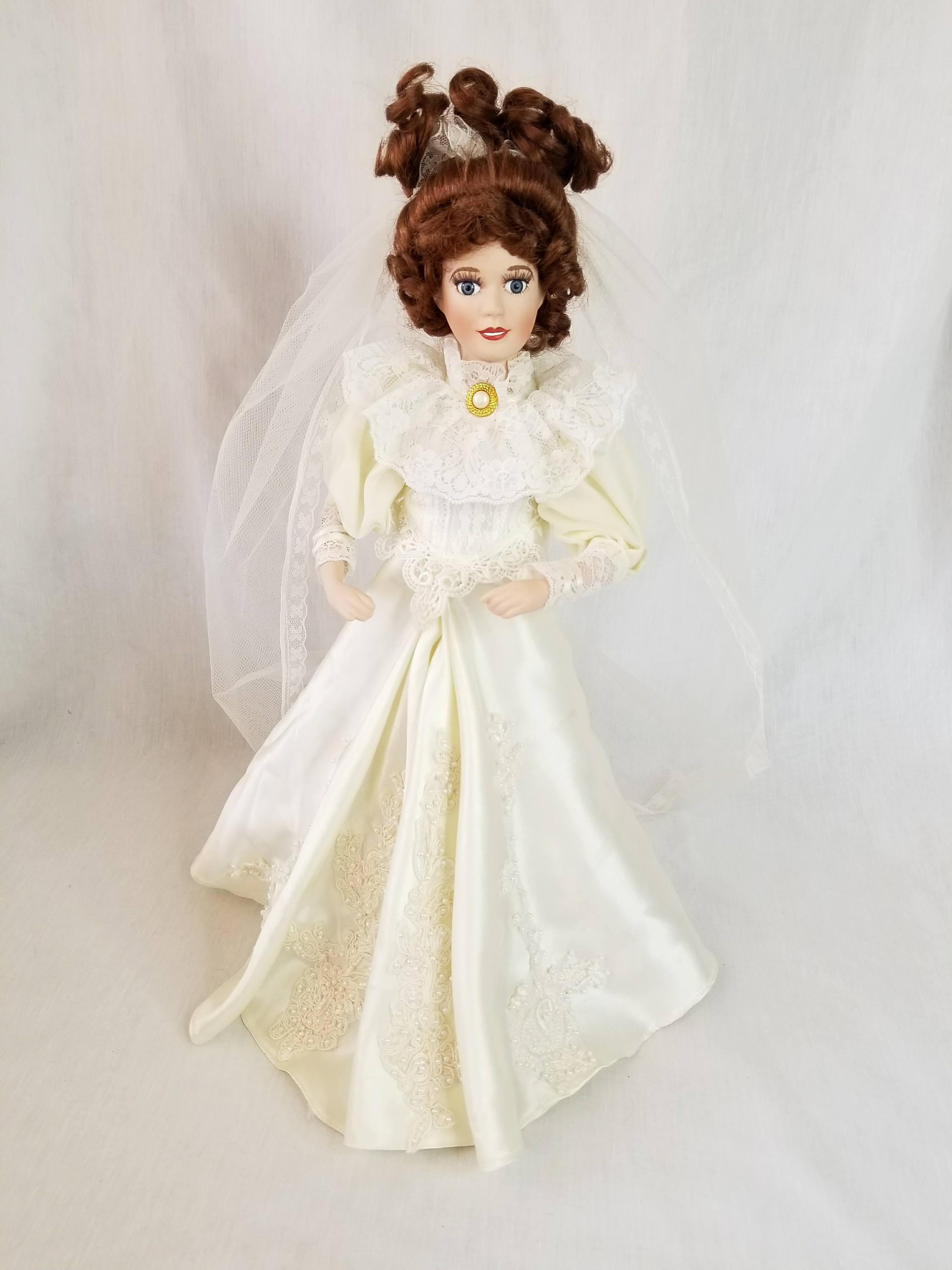 collectible porcelain bride dolls