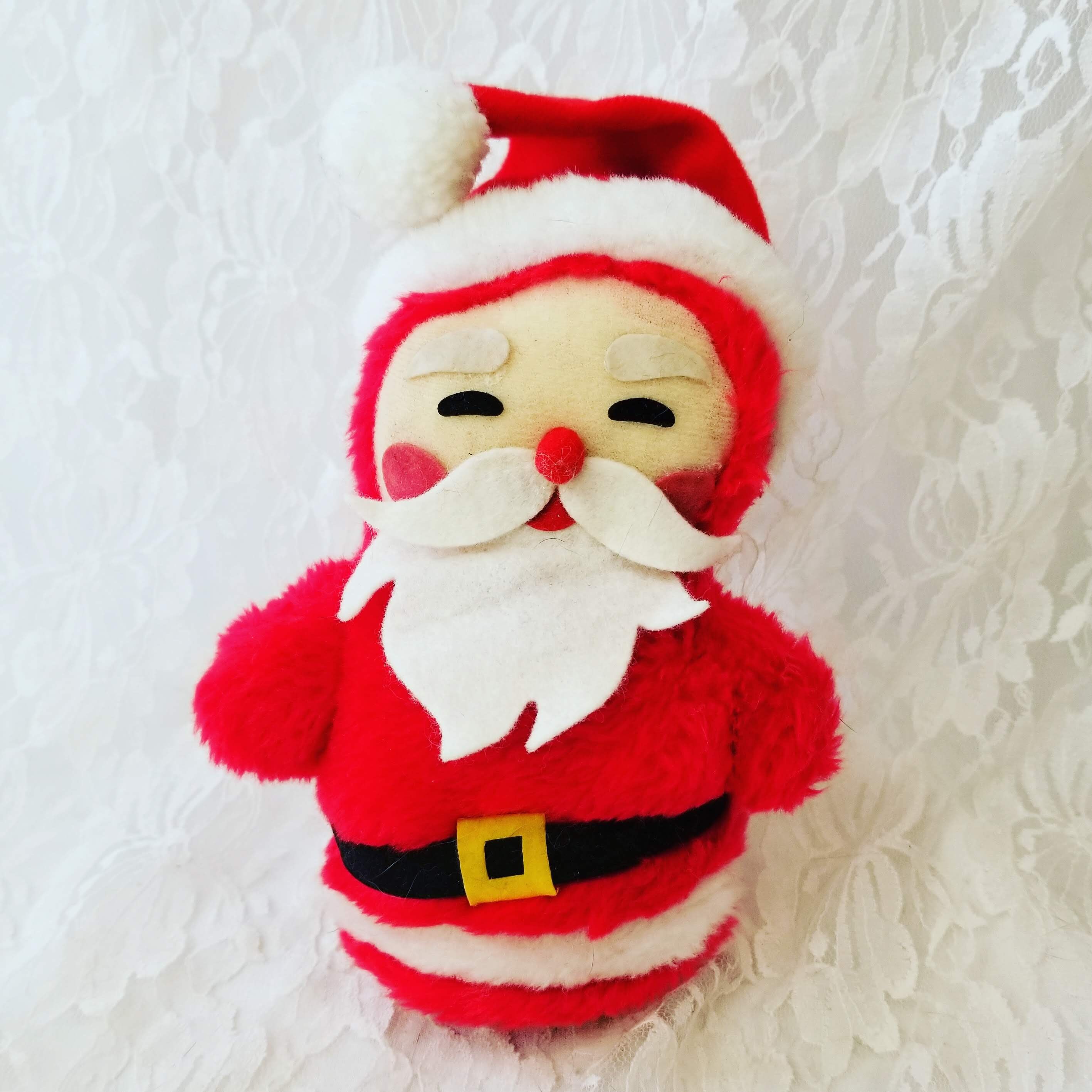 small stuffed santa