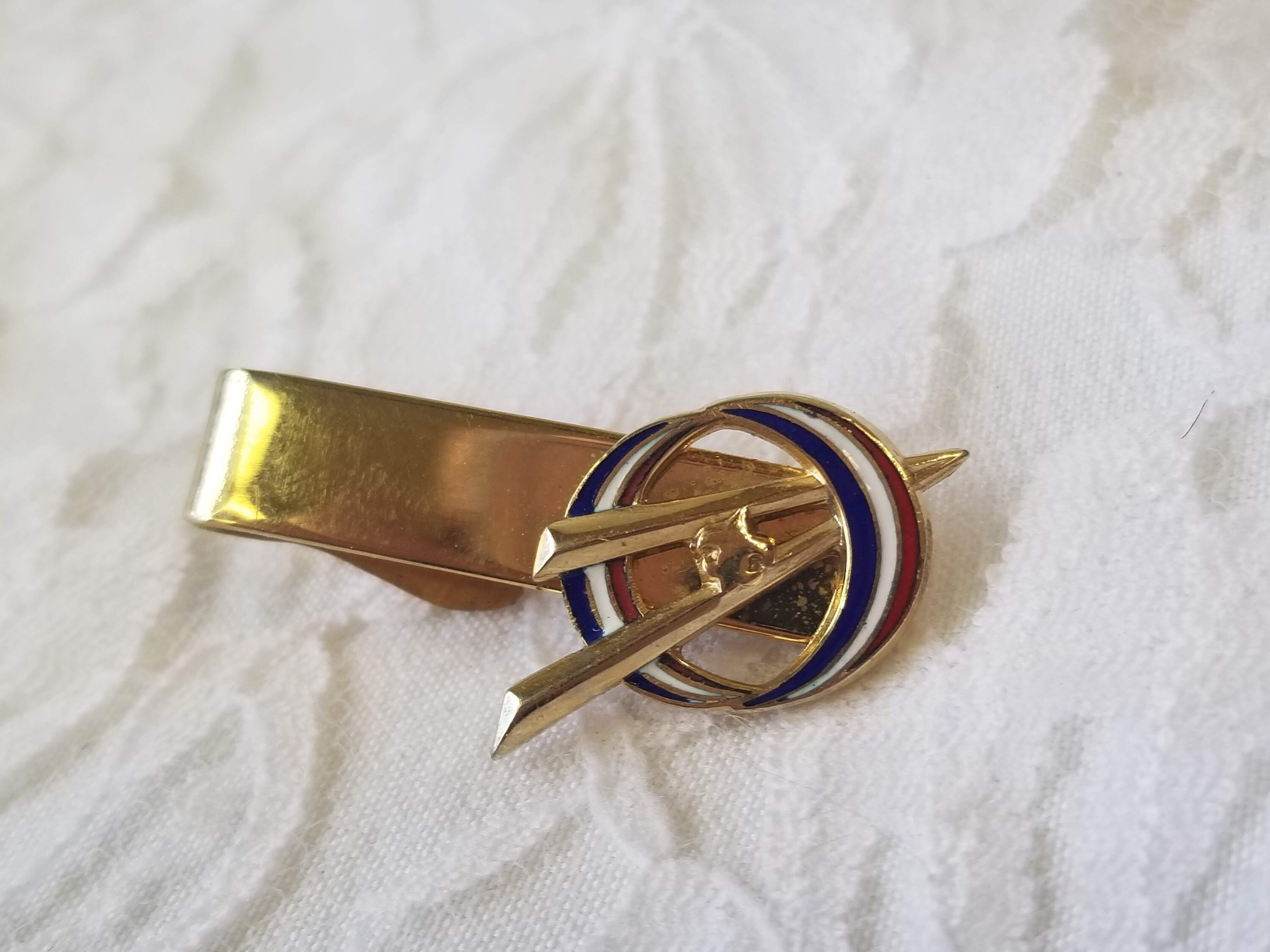 Vintage Robbins Attleboro Boy Scout EXPLORER Tie Bar Clasp Tie Clip Bar