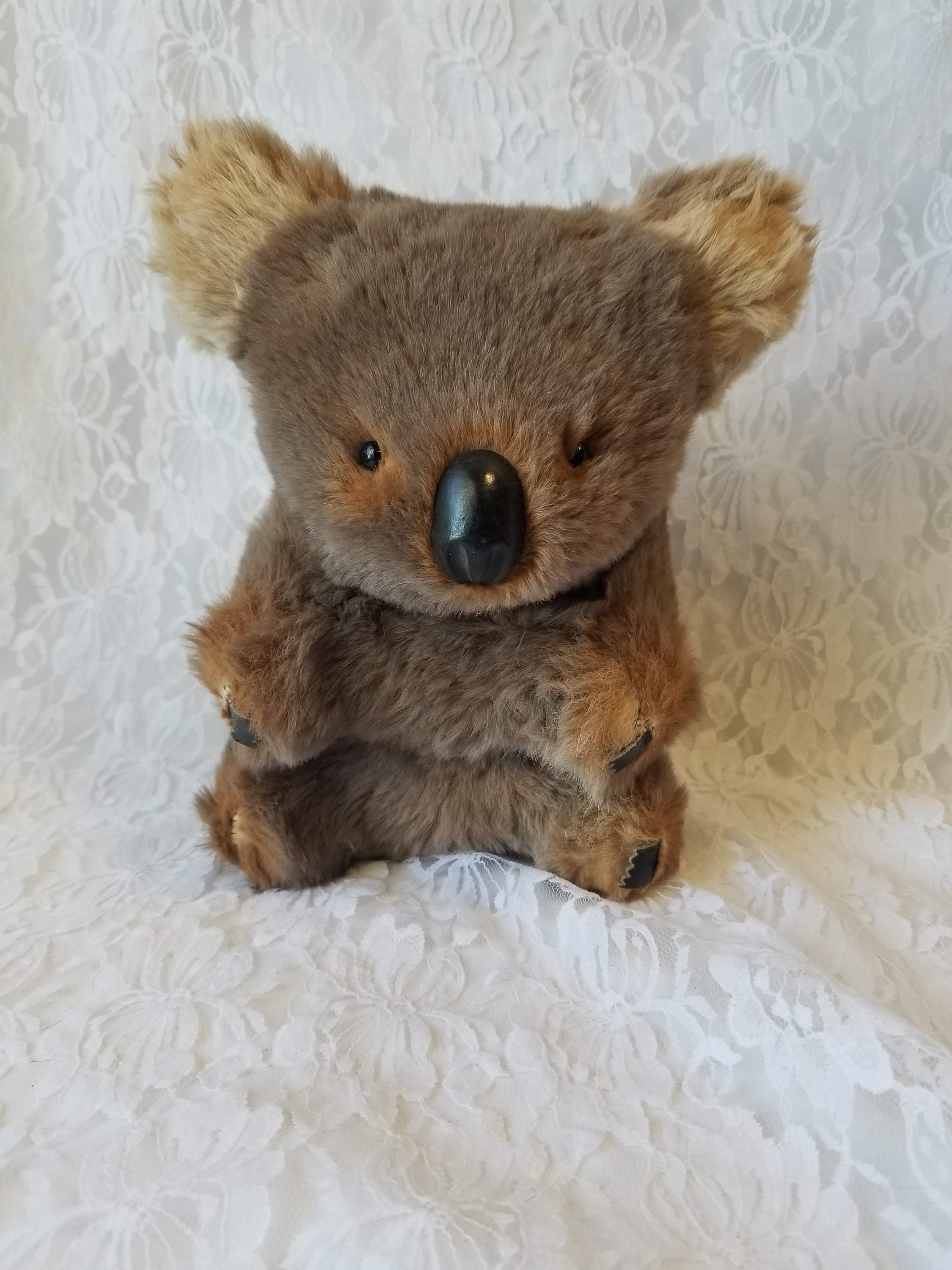 stuffed koala bear real fur
