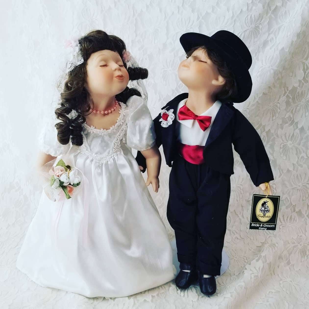vintage wedding dolls