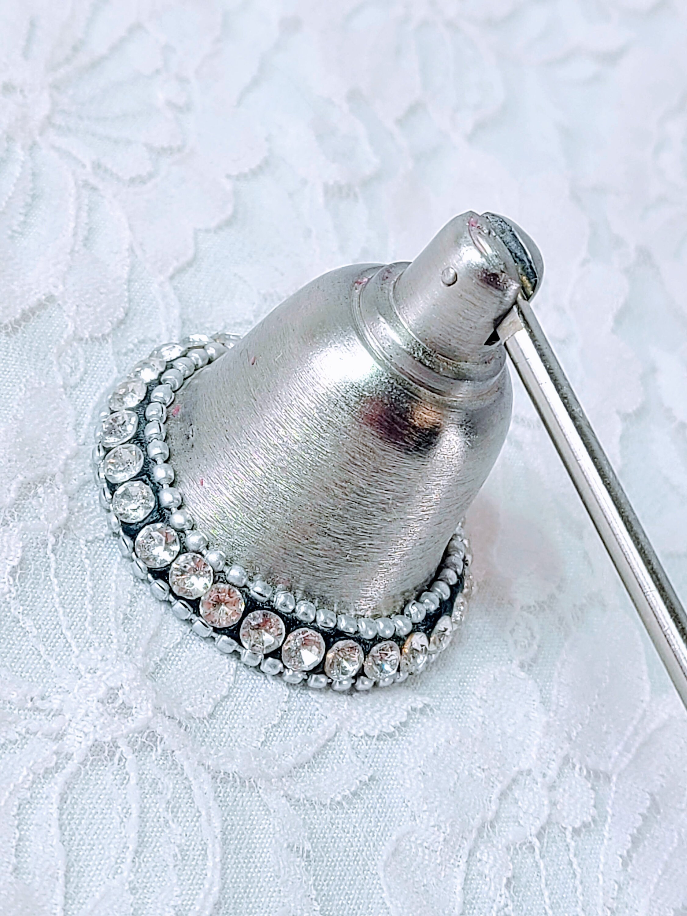 Candle Snuffer Silver Rhinestone Bling Candle Snuffer Modern Witchy Supplies Altar Supplies