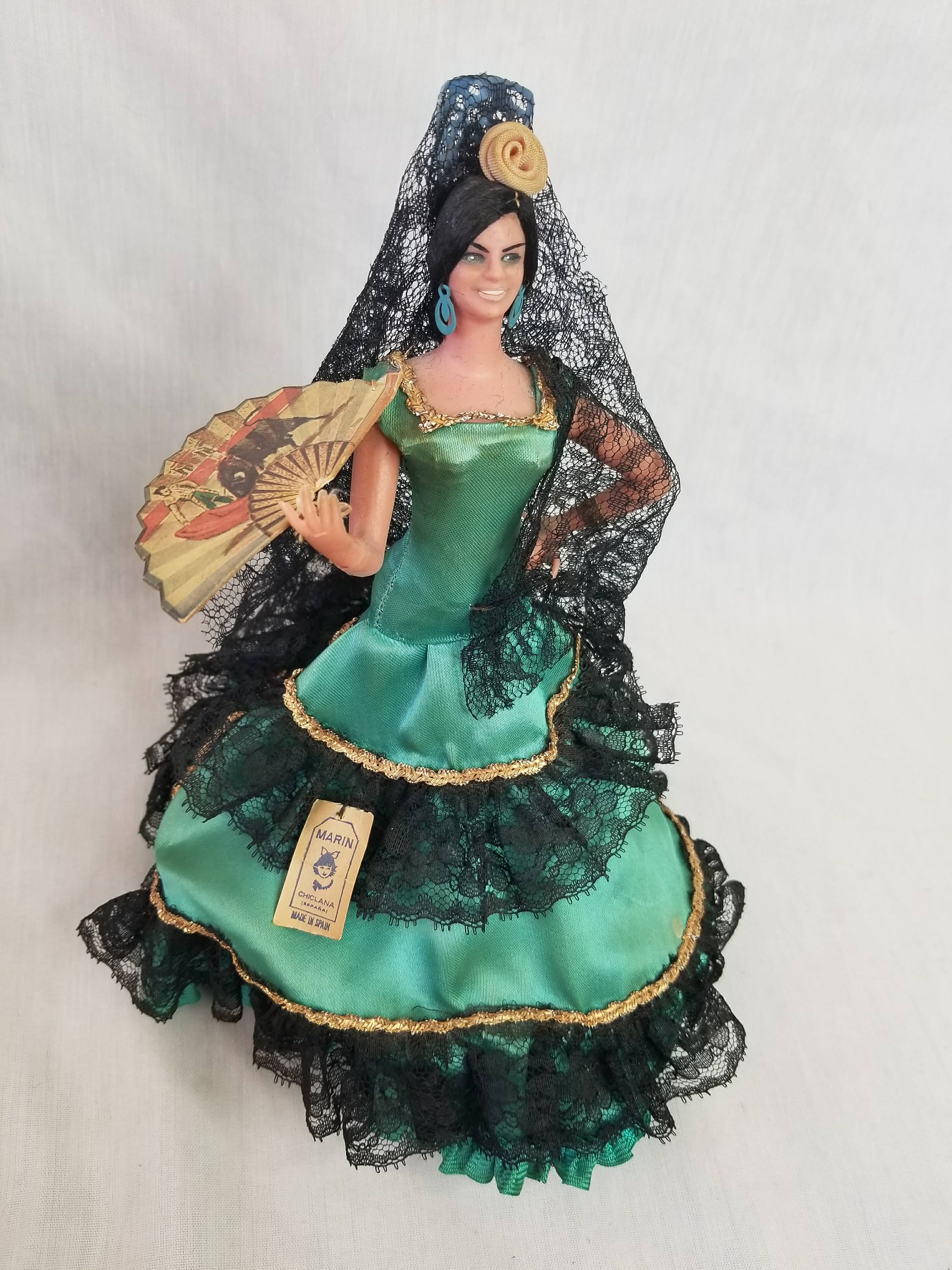 vintage flamenco dancer doll